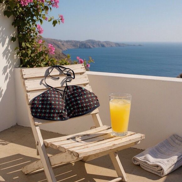 Patagonia Other - Patagonia Womens Spaghetti Straps Padded Swim Top Size XLARGE Geometric Print